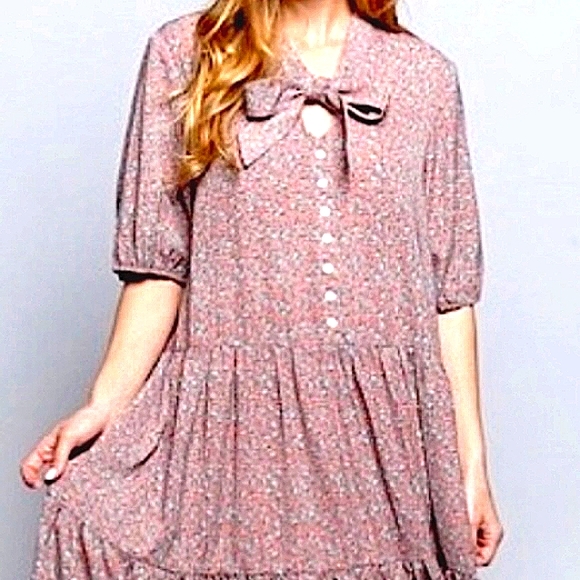 50. POL Ditzy Bean Floral MIDI Dress - Picture 6 of 15